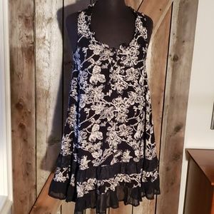 Navy babydoll dress